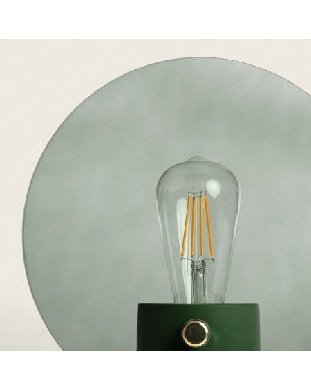 Lampe à Poser Métal et Verre Katia