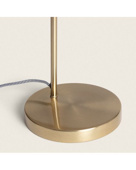 Lampe à Poser Métal et Verre Basile