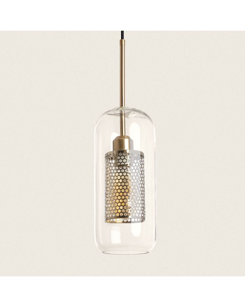 Suspension Métal et Verre Julieta Lungo