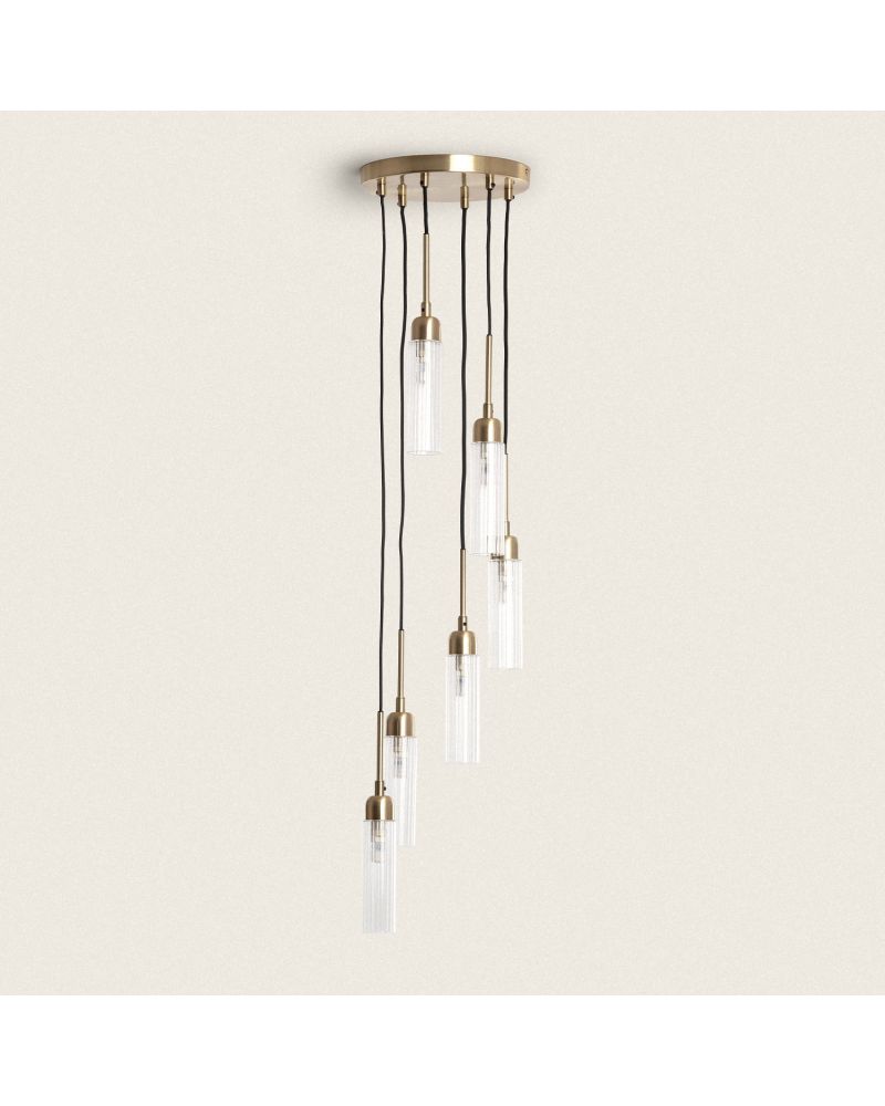 Suspension Métal et Verre Sest Iraide