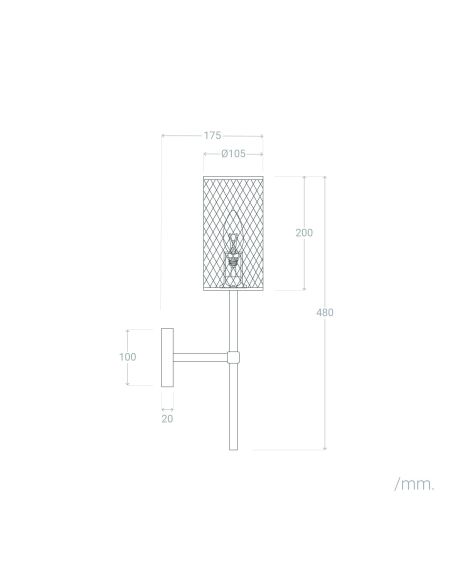 Lampe Murale Métal Camila