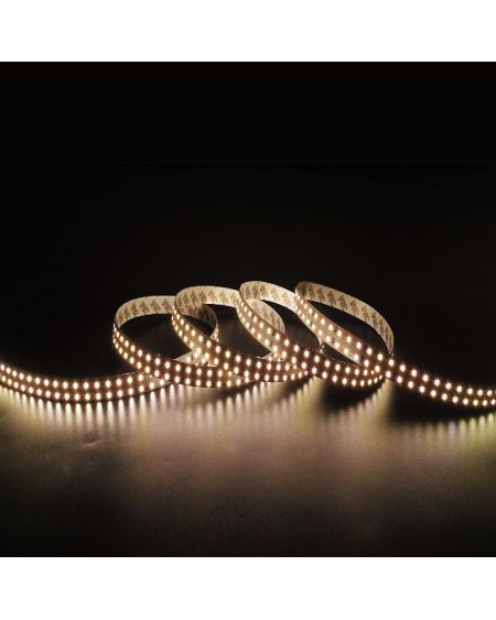 Ruban LED Double 12V DC 204 LED/m 5m IP20 Largeur 14mm Coupe tous les 3cm