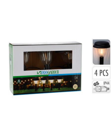 Balise Extérieure LED en Saillie sur Pied 45cm avec Piquet Aran (4 unités)