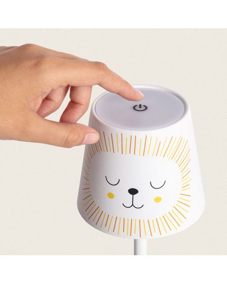 Lampe à Poser LED Portable 3W Anisa Kids Métal avec Batterie Rechargeable USB
