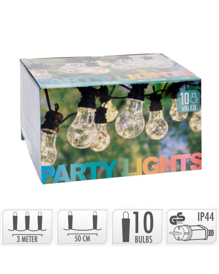 Guirlande LED Extérieure avec 10 Ampoules Juli 7.5m