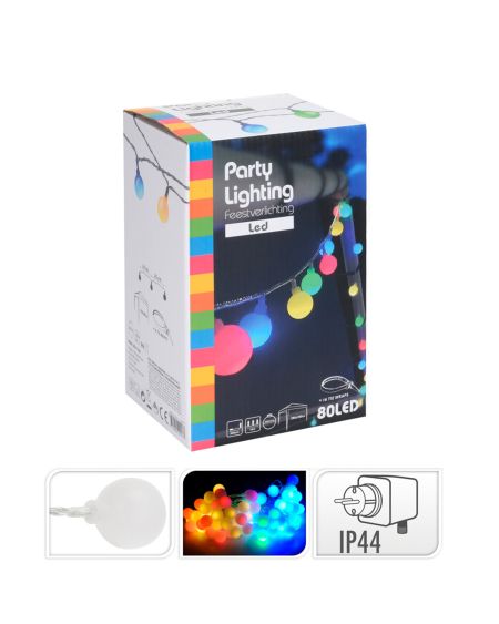 Guirlande LED Extérieure RGB Boules Osip 19m