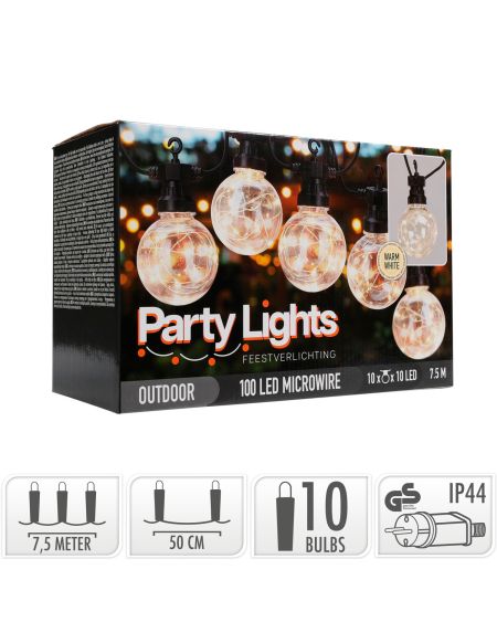Guirlande Extérieure LED avec 10 Ampoules Aitana 7,5 m