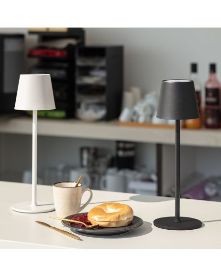 Lampe à Poser LED Portable 3W Anisa Métal avec Batterie Rechargeable USB
