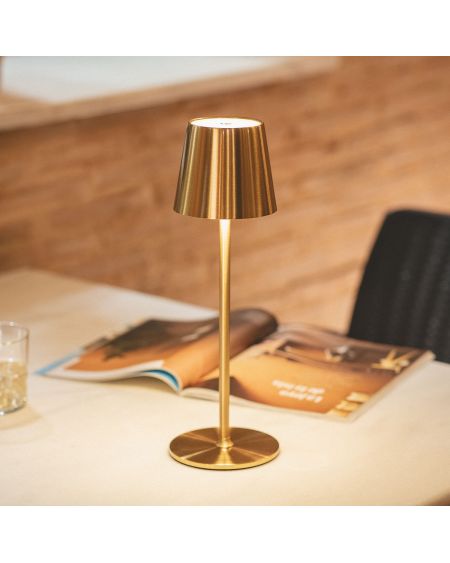 Lampe à Poser LED Portable 3W Anisa Métal avec Batterie Rechargeable USB
