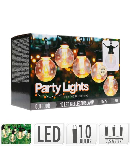 Guirlande LED Extérieure de 10 Ampoules Corbera 7.5m