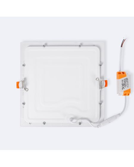 Dalle LED Carrée Extra Plate 18W Coupe 205x205 mm Pack de 2 Unités