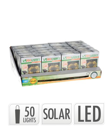 Guirlande LED Extérieure Solaire RGB Kentia 50LED 7m