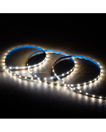 Ruban LED Zig Zag 24V DC 60 LED/m 5m IP20 Largeur 6mm Coupe tous les 10cm