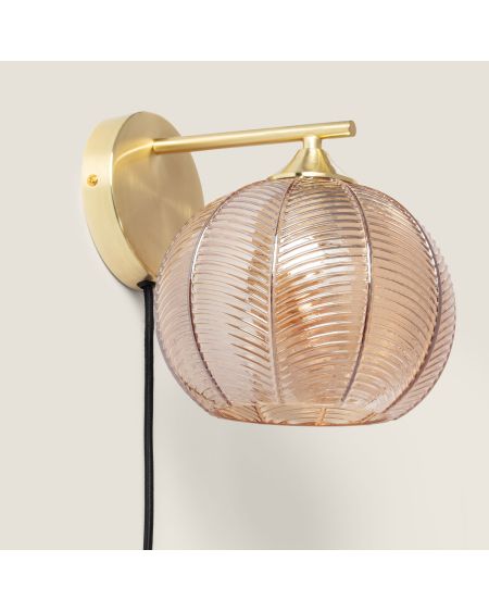 Lampe Murale Métal et Verre Klimt