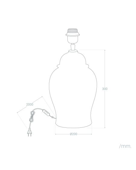 Lampe à Poser Terracota Ilana ILUZZIA
