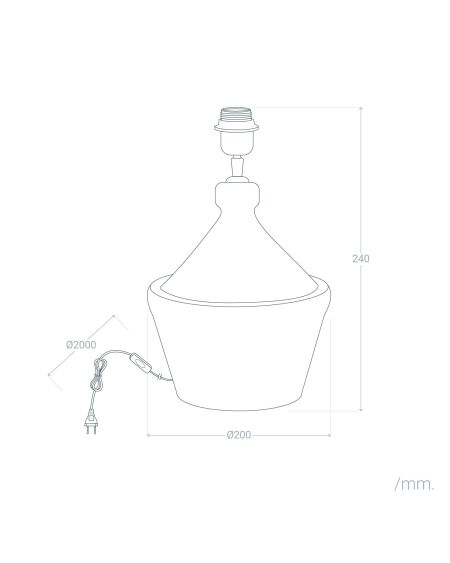 Lampe à Poser Terracota Aike ILUZZIA