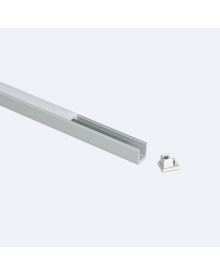 Profilé Aluminium en Saillie 2m Pour Ruban LED jusqu'à 6 mm