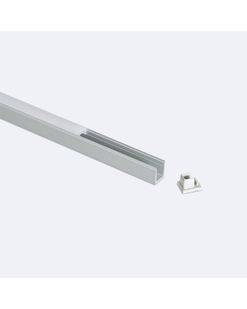 Profilé Aluminium en Saillie 2m Pour Ruban LED jusqu'à 6 mm