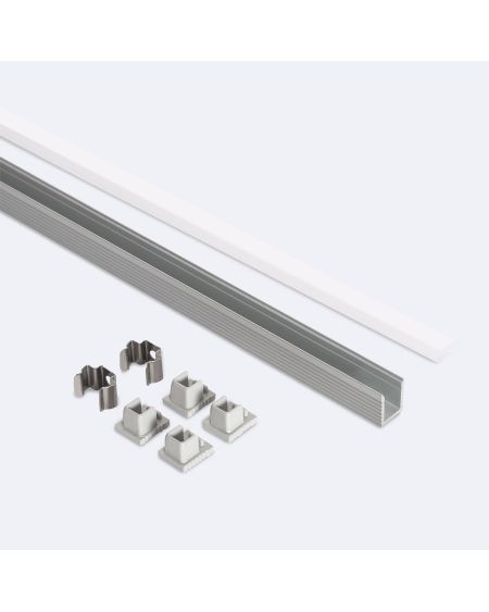 Profilé Aluminium en Saillie 2m Pour Ruban LED jusqu'à 6 mm
