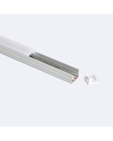 Profilé Aluminium en Saillie 2m Pour Ruban LED jusqu'à 8 mm