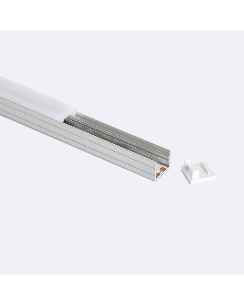 Profilé Aluminium en Saillie 2m Pour Ruban LED jusqu'à 8 mm