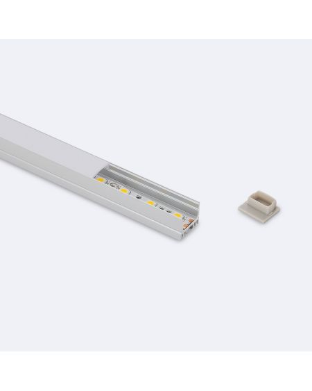 Profilé Aluminium en Saillie et Suspendue 2m Pour Ruban LED jusqu'à 13 mm