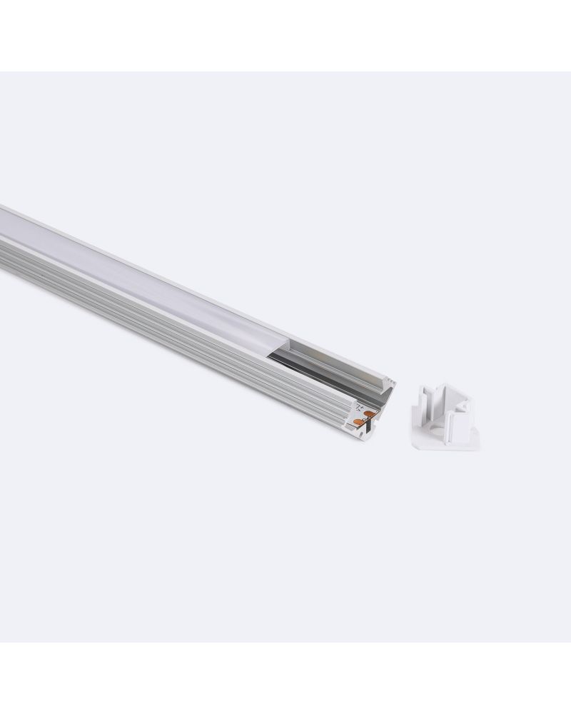 Profilé Aluminium Angle en Saillie 2m Pour Ruban LED jusqu'à 11 mm