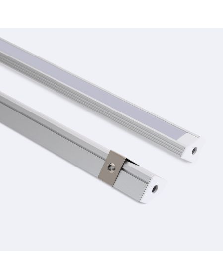 Profilé Aluminium Angle en Saillie 2m Pour Ruban LED jusqu'à 11 mm