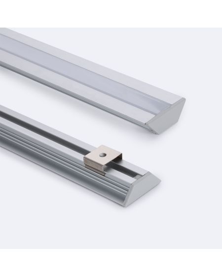 Profilé Aluminium Encastrable Profilé Bas pour Rubans LED jusqu'à 11 mm