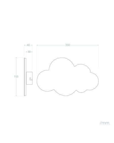 Applique Murale LED 8W Kids Cloudy