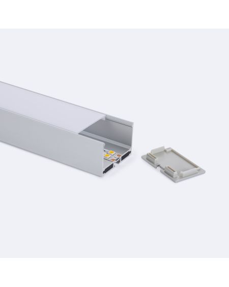 Profilé Aluminium de Grande Taille, Suspendu et en Saillie Pour Ruban LED jusqu'à 45 mm