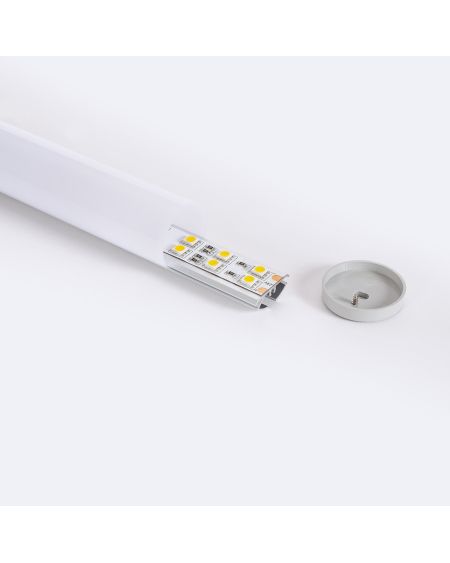 Profilé Aluminium Rond Suspendu 2m Pour Ruban LED jusqu'à 16 mm