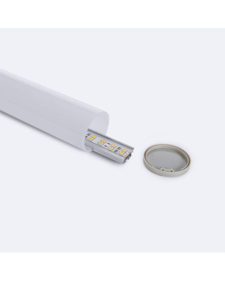 Profilé Aluminium Rond Suspension pour Ruban LED jusqu'à 22 mm
