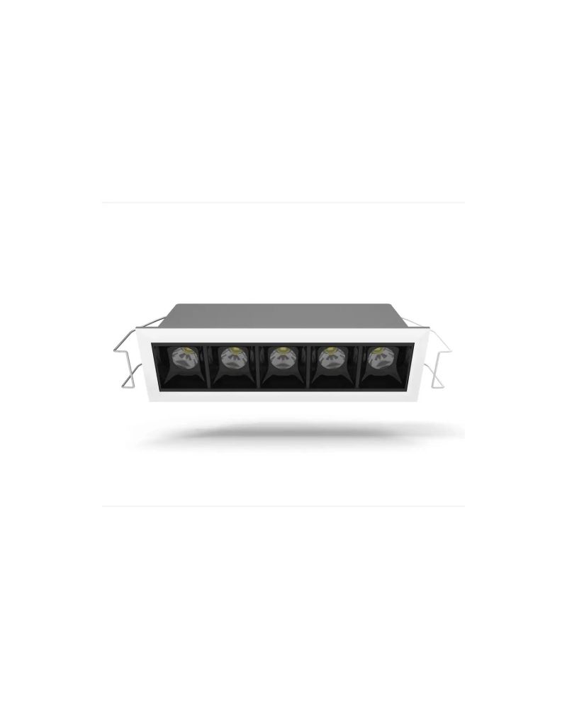 Spot Downlight LED 10W Cree Linéaire (UGR17) Coupe 140x37 mm Spot Downlight LED 10W Cree Linéaire (UGR17) Coupe 140x37 mm