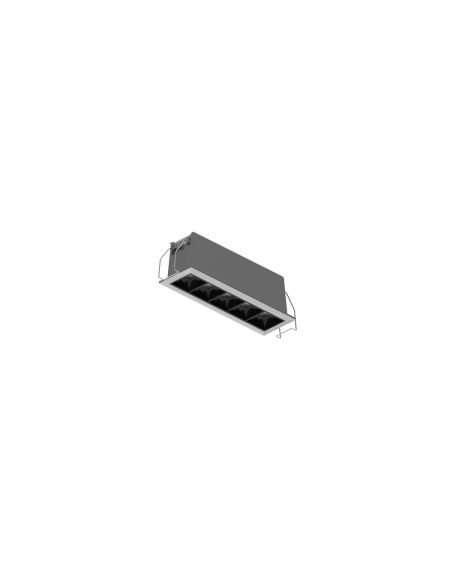 Spot Downlight LED 10W Cree Linéaire (UGR17) Coupe 140x37 mm