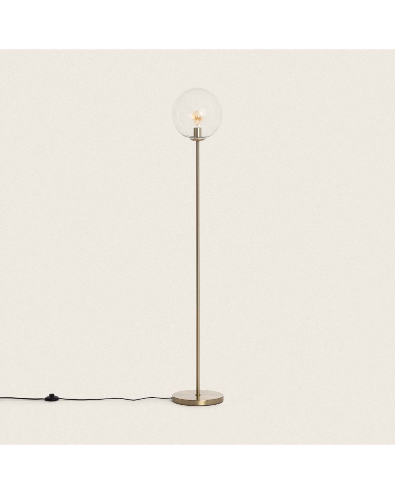 Lampadaire Métal et Verre Moonlight Clear