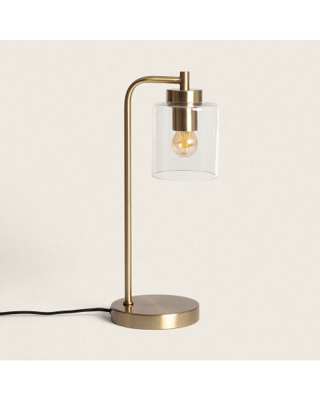 Lampe à Poser Métal et Verre Joile