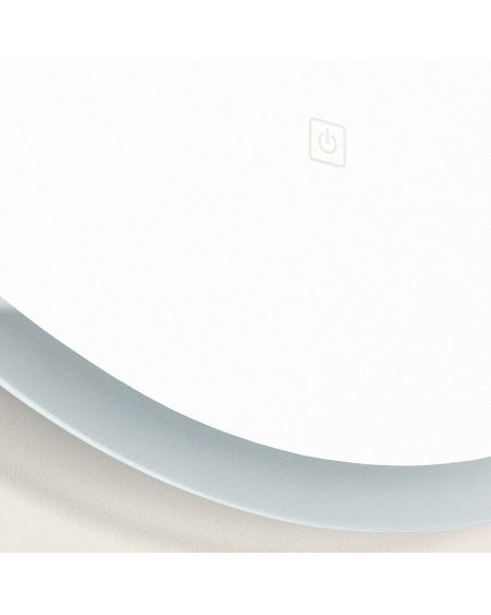 Miroir Salle de Bain avec Éclairage LED Anti-buée Shala Ø60 cm