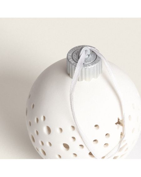 Boule Noël LED Porcelaine avec Piles Estella