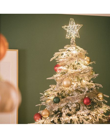 Étoile LED Métal pour Sapin de Noël à Piles Bellen