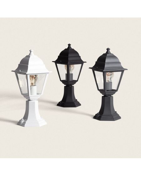 Balise Muret sur Pied Aluminium et Verre Villa