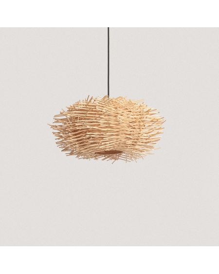 Lampe suspendue en rotin Nulko ILUZZIA