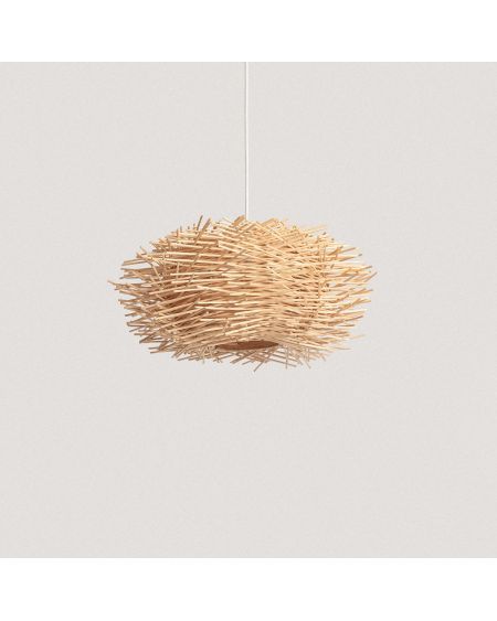 Lampe suspendue en rotin Nulko ILUZZIA