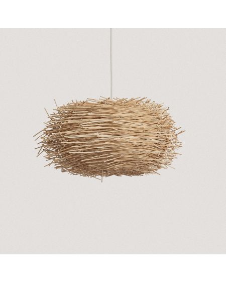 Lampe suspendue en rotin Nulko ILUZZIA