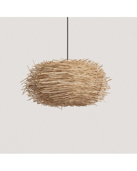 Lampe suspendue en rotin Nulko ILUZZIA