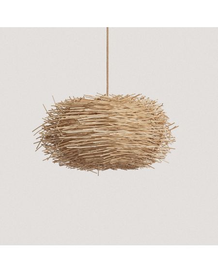 Lampe suspendue en rotin Nulko ILUZZIA