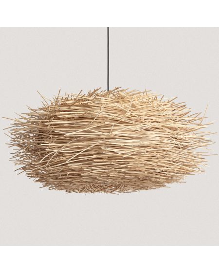 Lampe suspendue en rotin Nulko ILUZZIA