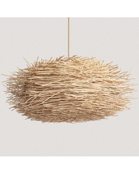 Lampe suspendue en rotin Nulko ILUZZIA