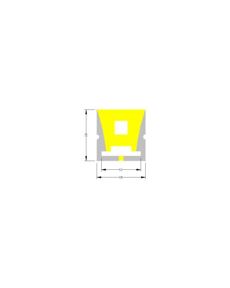 Tube Silicone LED Flex Encastré pour Ruban jusqu'à 8 mm BL1616