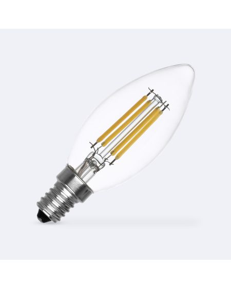 Ampoule LED Filament E14 4W 470 lm C35 Bougie